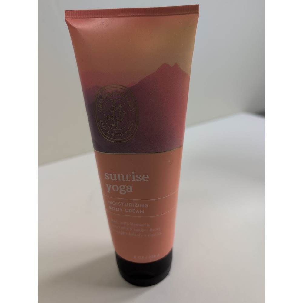 Bath & Body Works Aromatherapy Sunrise Yoga Moisturizing‎ Body Cream 8 oz